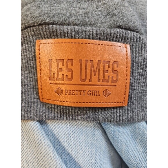 Les Umes Womens Gray Hoodie US 6 XL Long Sleeve Pullover Sweatshirt - Picture 6 of 6